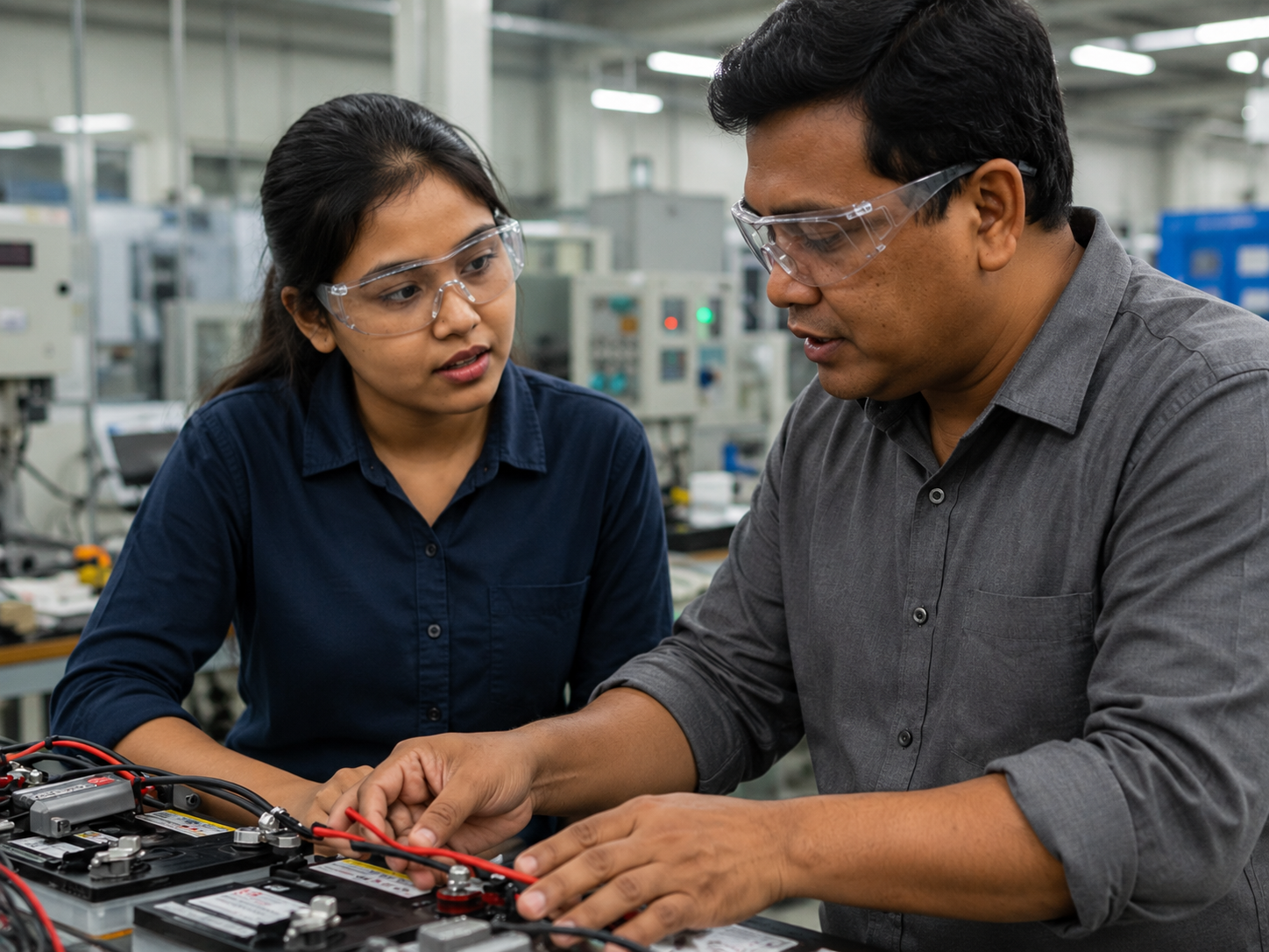 ReStore Life technicians training on battery restoration equipment