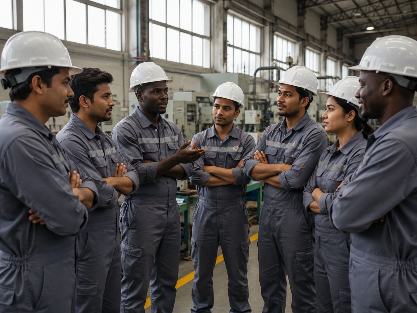 ReStore Life technicians in protective equipment handling batteries safely